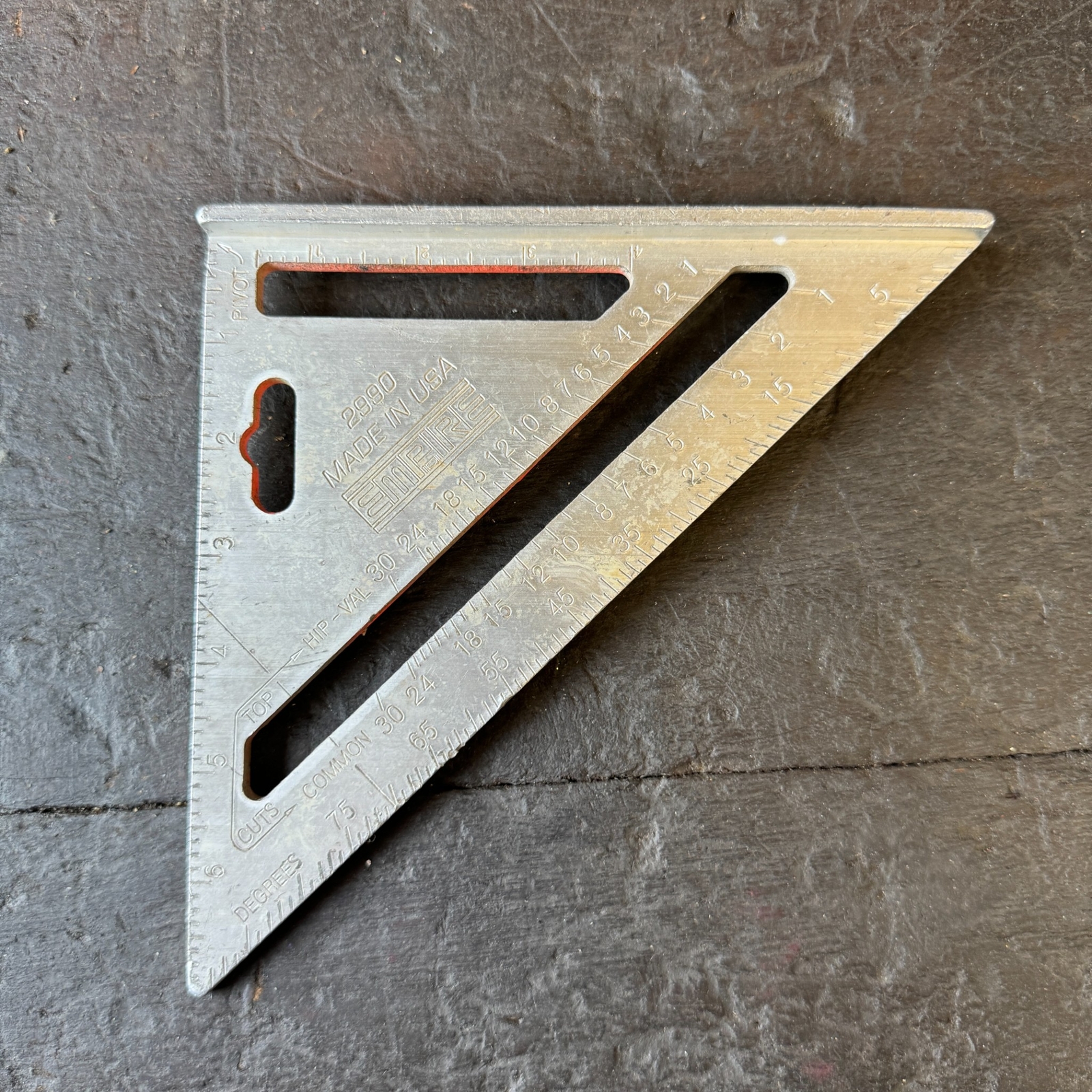 EMPIRE 2990 Rafter Square 7" Aluminum Framing Square