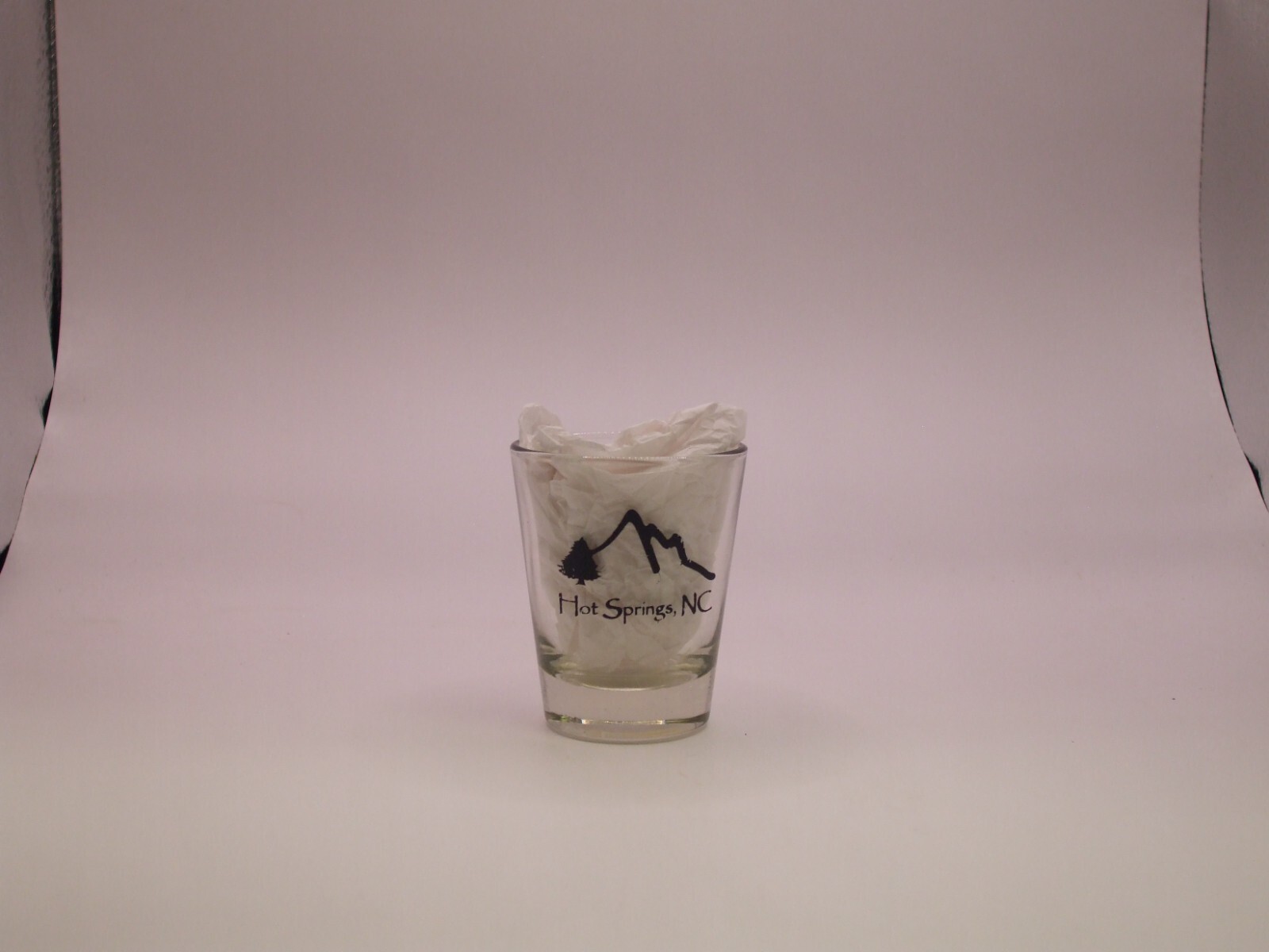"Hot springs NC" shot glass      B8