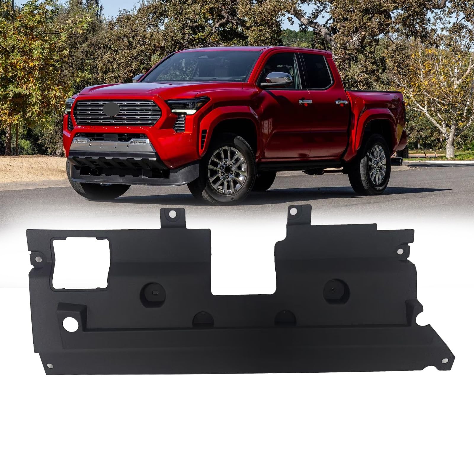 Radiator Cooling Cover Plate Black for Tacoma 2024 2025 16593AK030