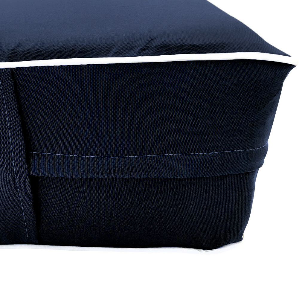 Style5 TwinXL Contrast Trim Mattress Bolster Pillow Outdoor Slipcover ONLY AD101
