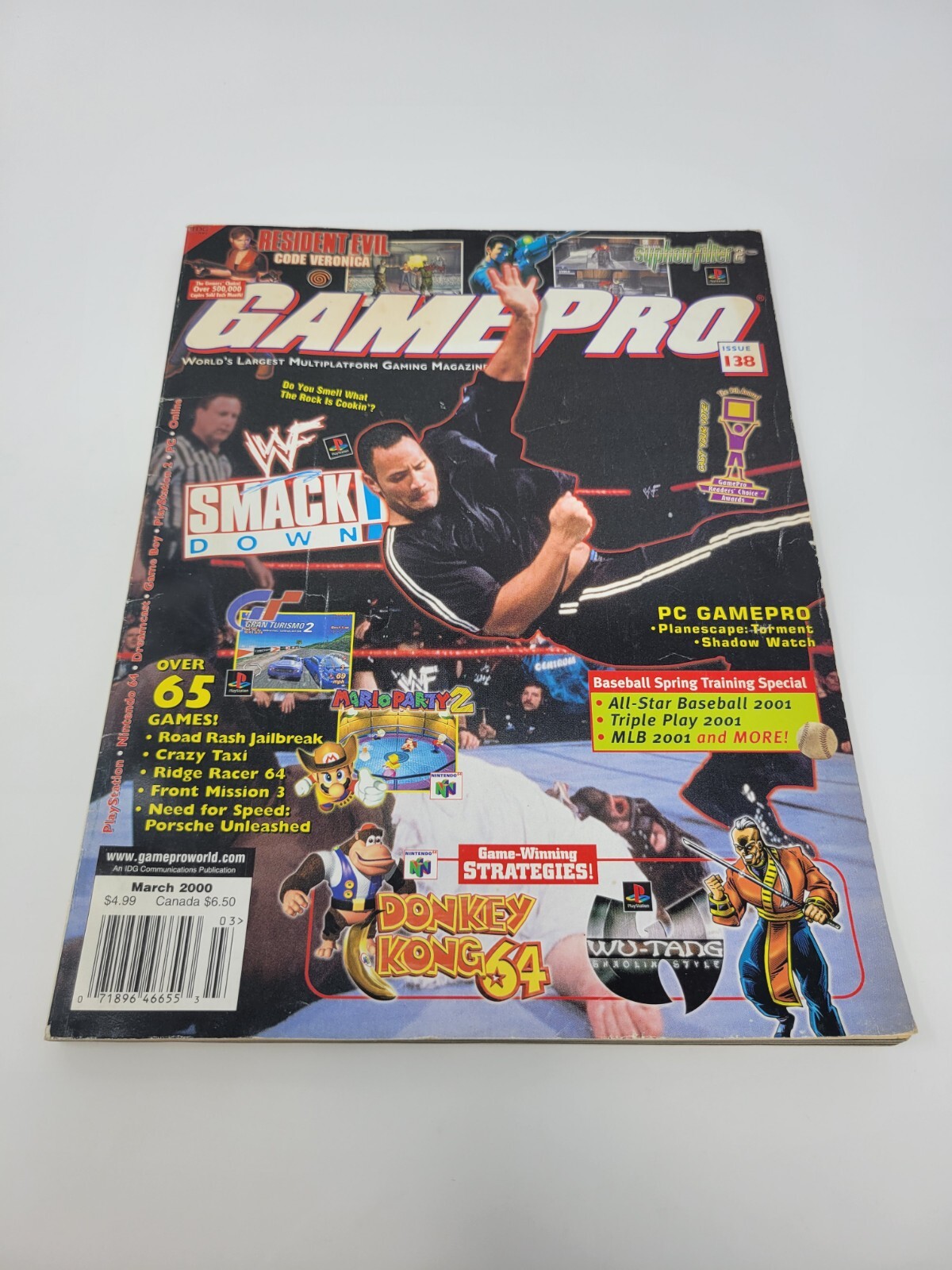 GamePro Magazine #138 WWF Smackdown, Mario Party 2 March 2000