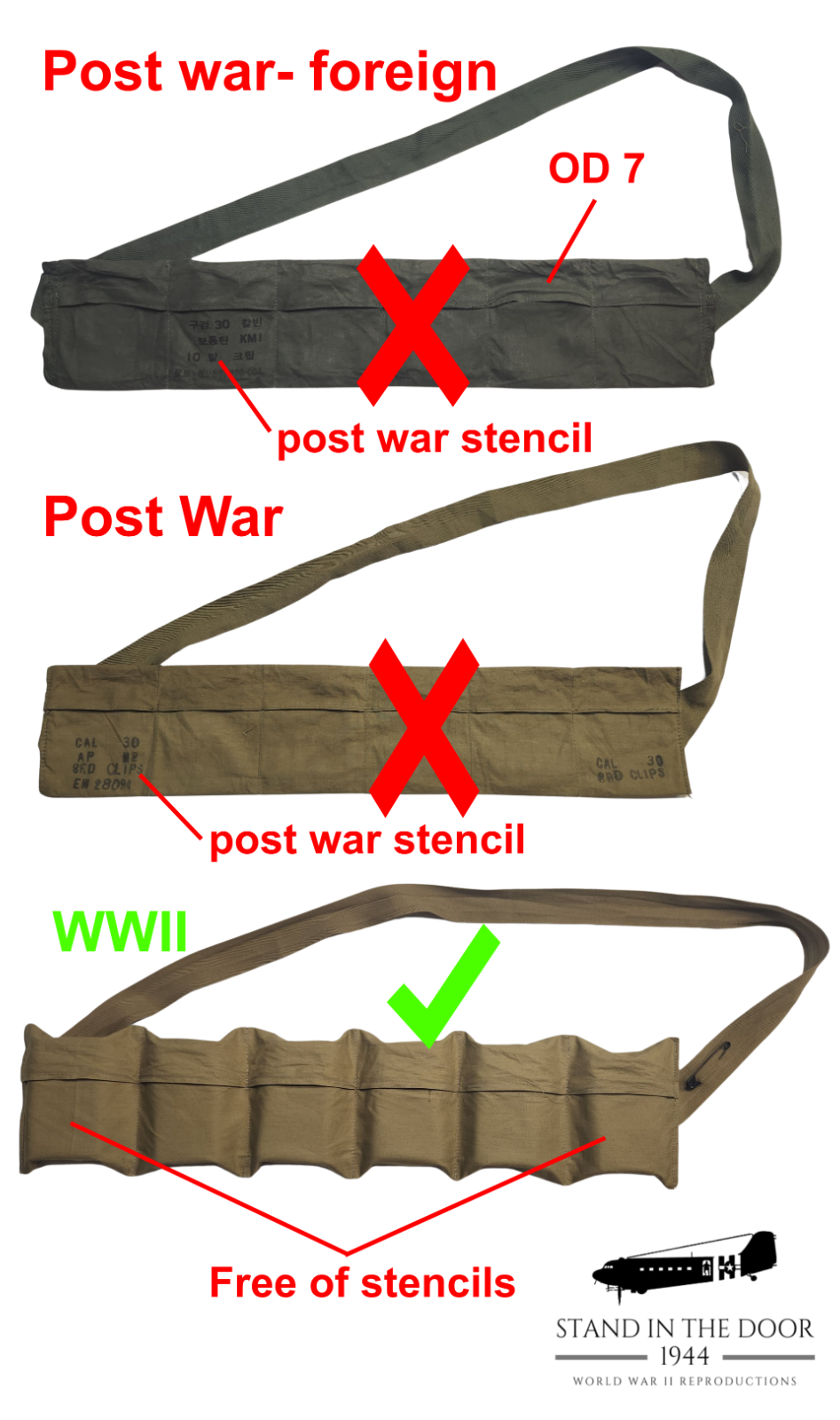 M1 Garand Bandoleer (original fabric)