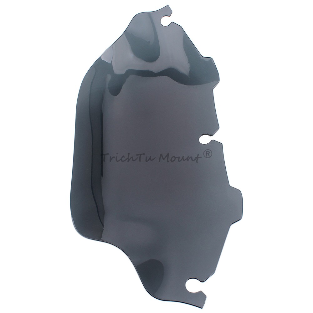 Light Gray 8" Wave Windshield Windscreen Fit for Harley Electra Glide 1996-2013