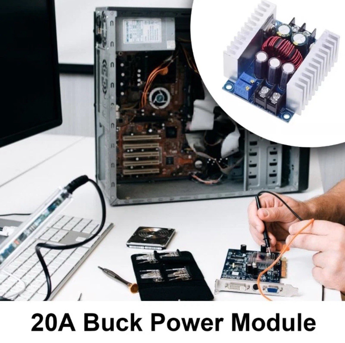Highly Power Steps Down Module 20A 300W 6-40V to 1.2-36A Adjustable Steps Down