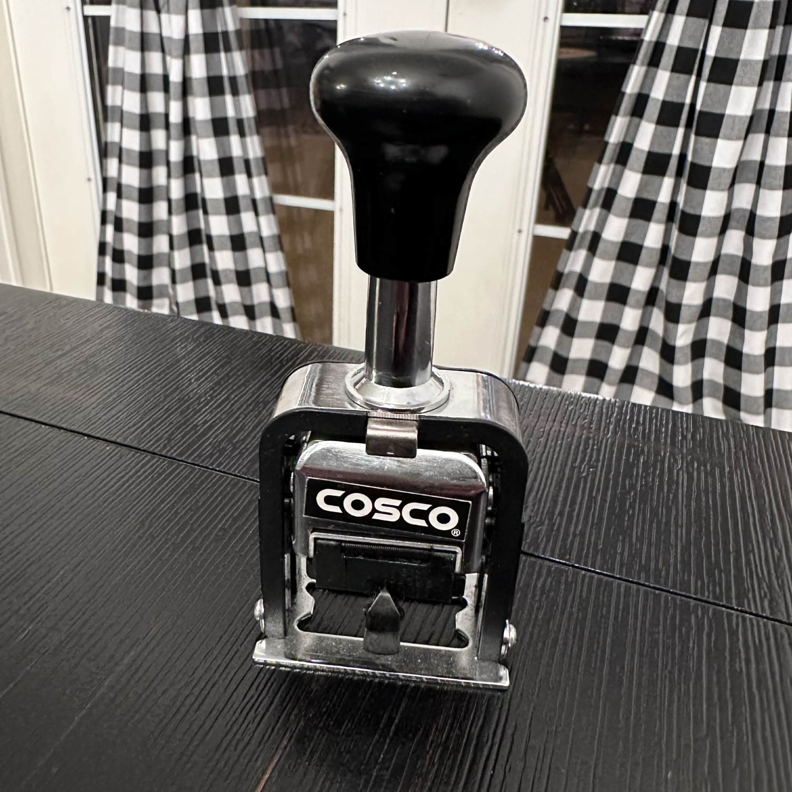 COSCO Red 6 Digit Consecutive Numbering Stamp Adjustable Office Number Stamp VGC