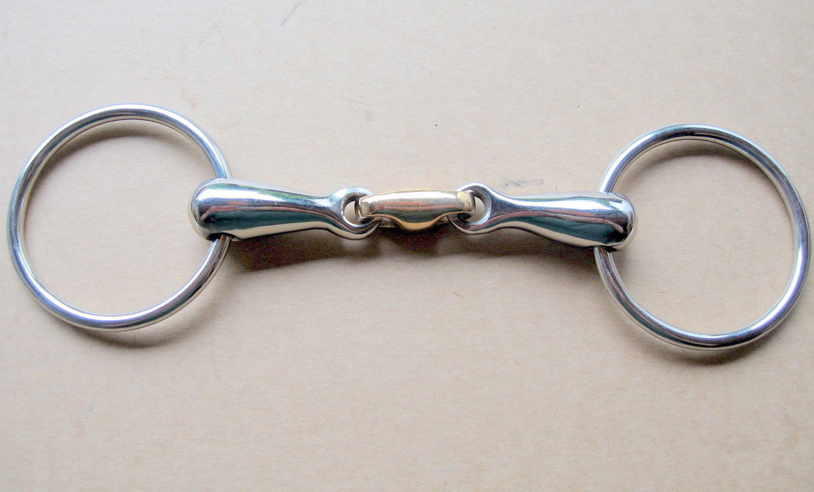 Training Bit Water Snaffle Double Broken Stainless Steel Copper 13.5cm No. 410