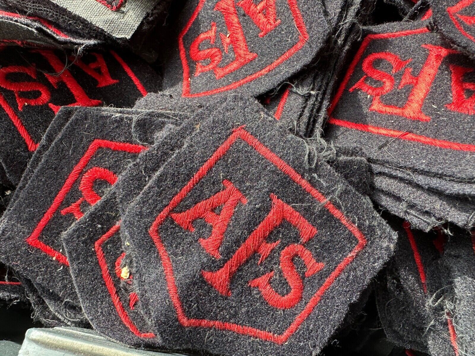 Original WW2 British Home Front AFS Auxiliary Fire Service Cloth Badge