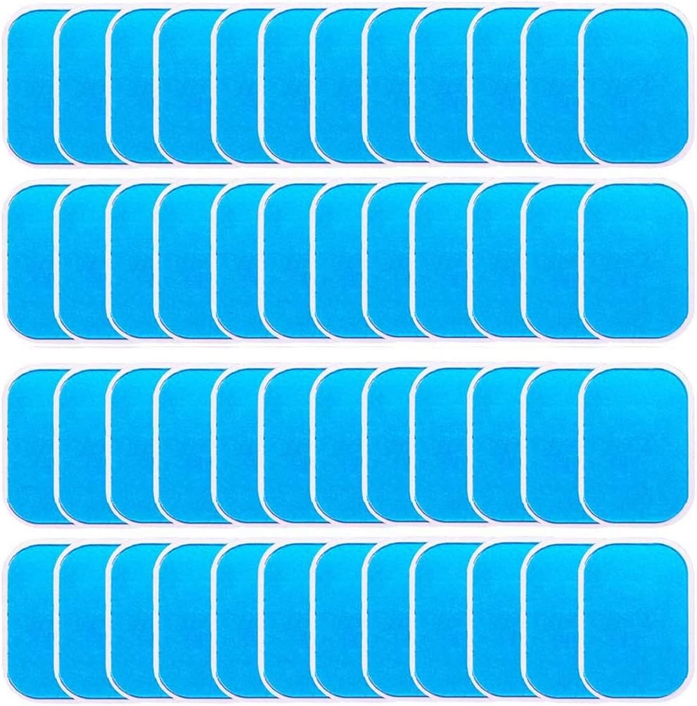 ABS Gel Pads, 50PCS Muscle Stimulator Pads Replacement for Ultimate Muscle EMS T