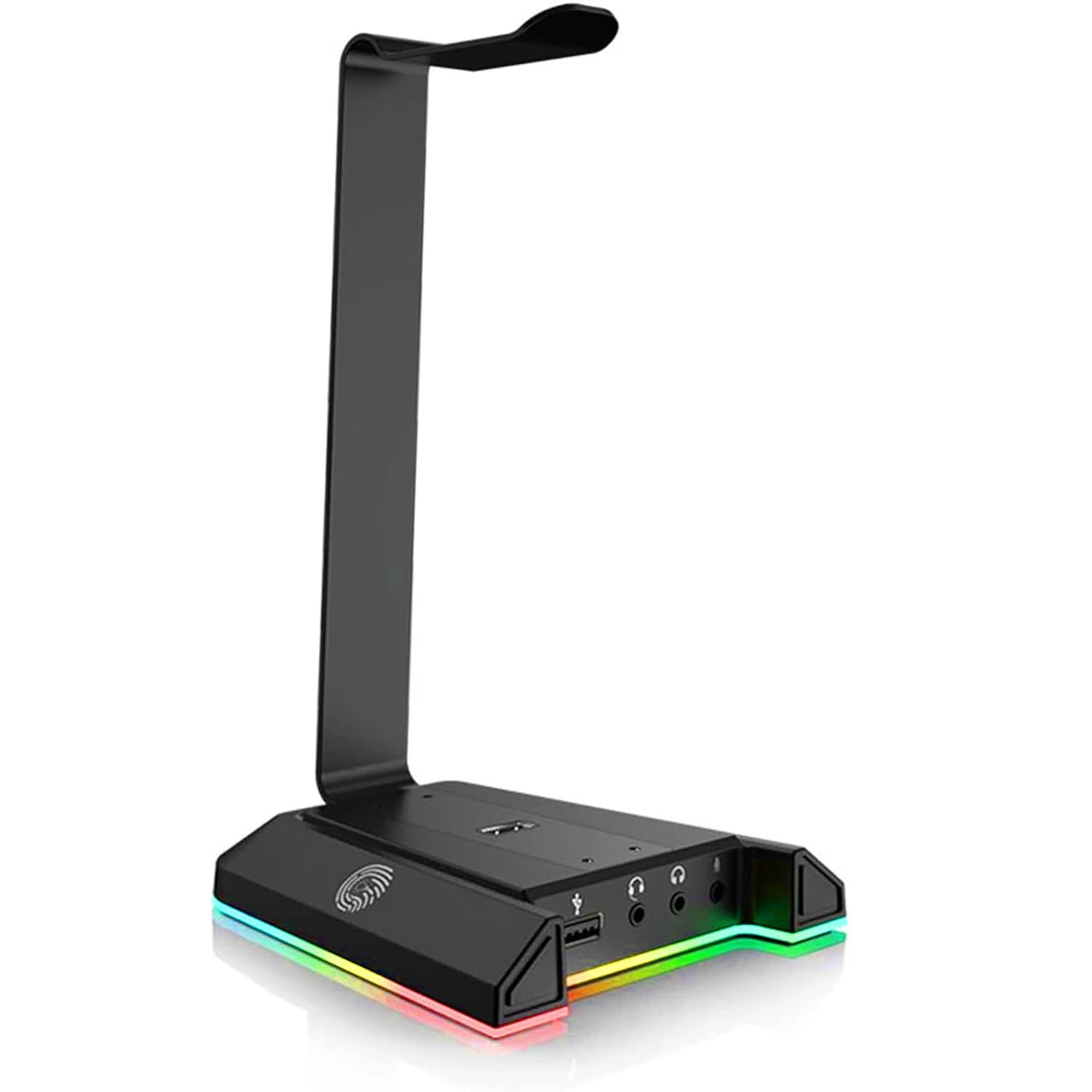 RGB Headset Stand Headphone Holder 7.1 Surround Sound USB 3.5mm Port Alloy