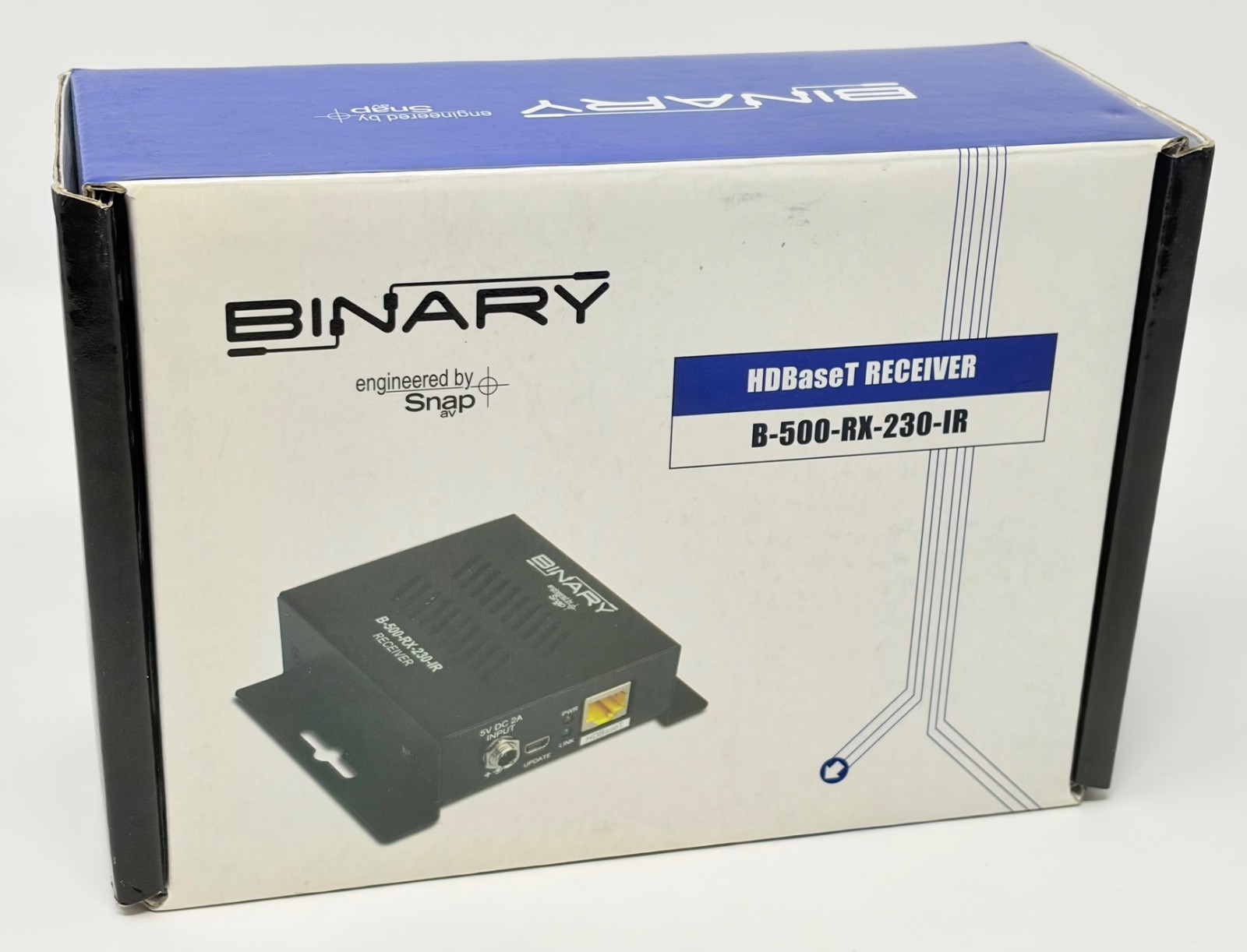 Binary B-500-RX-230-IR HDBaseT 1080p HDMI Extender Receiver SnapAV IR 230ft Cat6