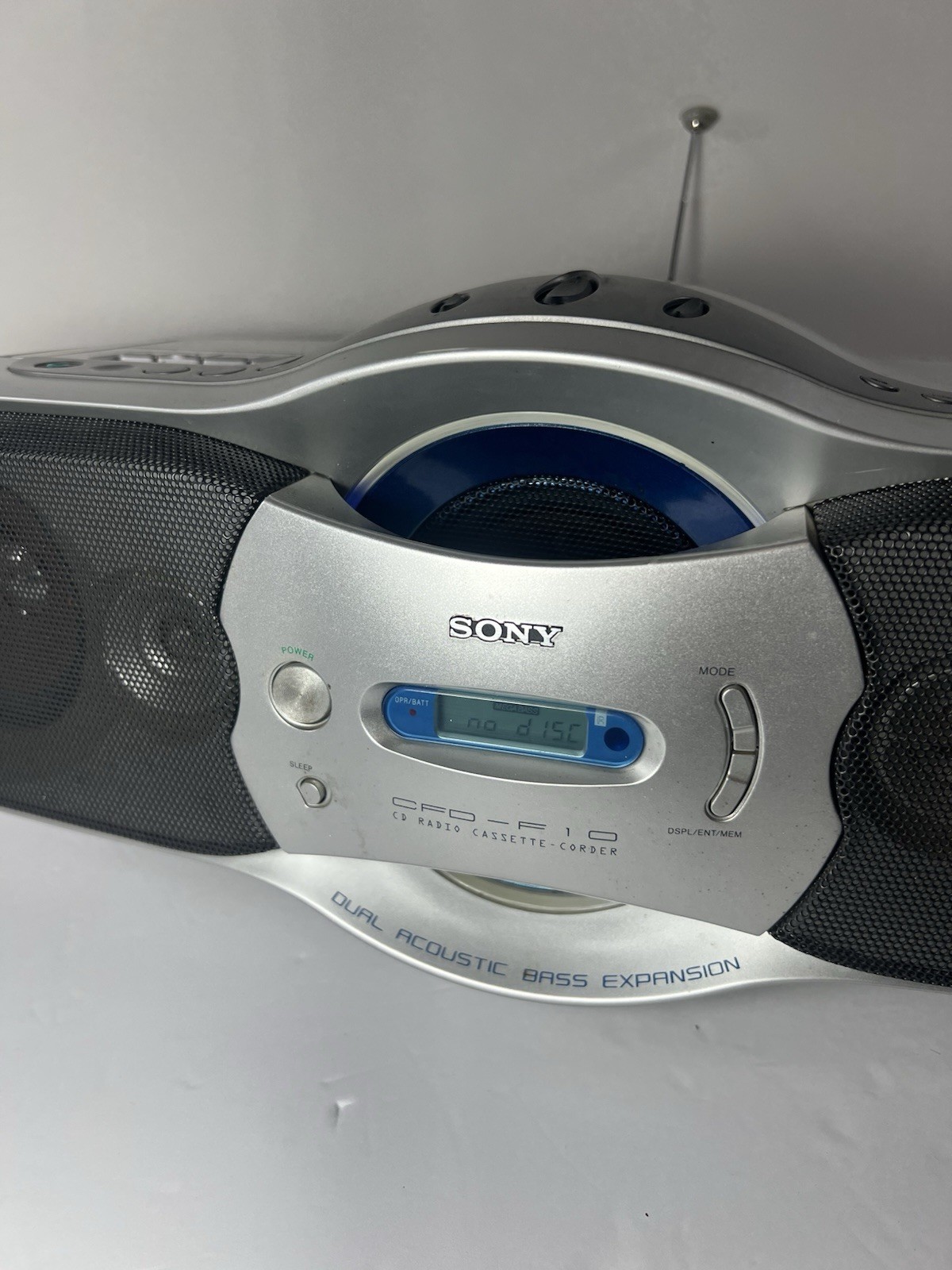 Sony CFD-F10 CD Radio Cassette Recorder Boombox 100% Working Tested Retro Y2K