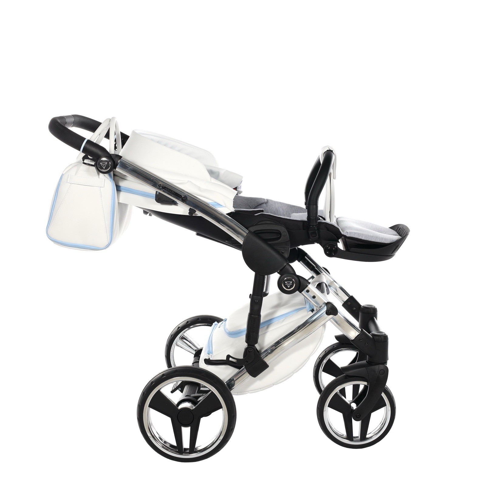 Junama Diamond Candy Stroller White Blue W/bassinet