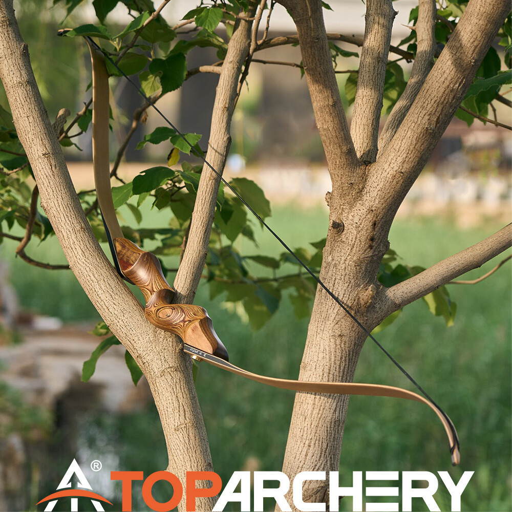 Archery 60'' Takedown Recurve Bow Wooden Longbow for Right Hand Hunting/Target