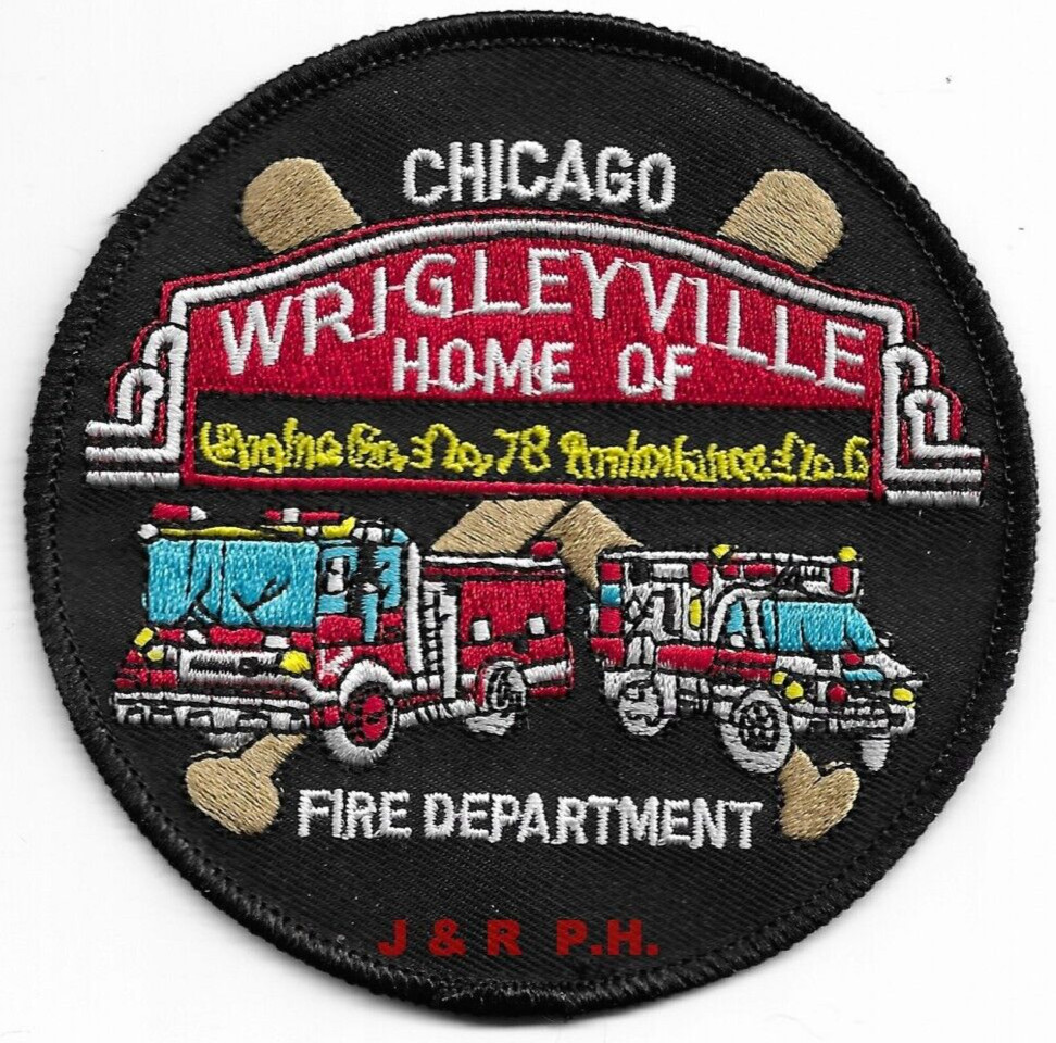 Chicago  Engine-78 Amb.-6  "Wrigleyville", Illinois (4" round) fire patch