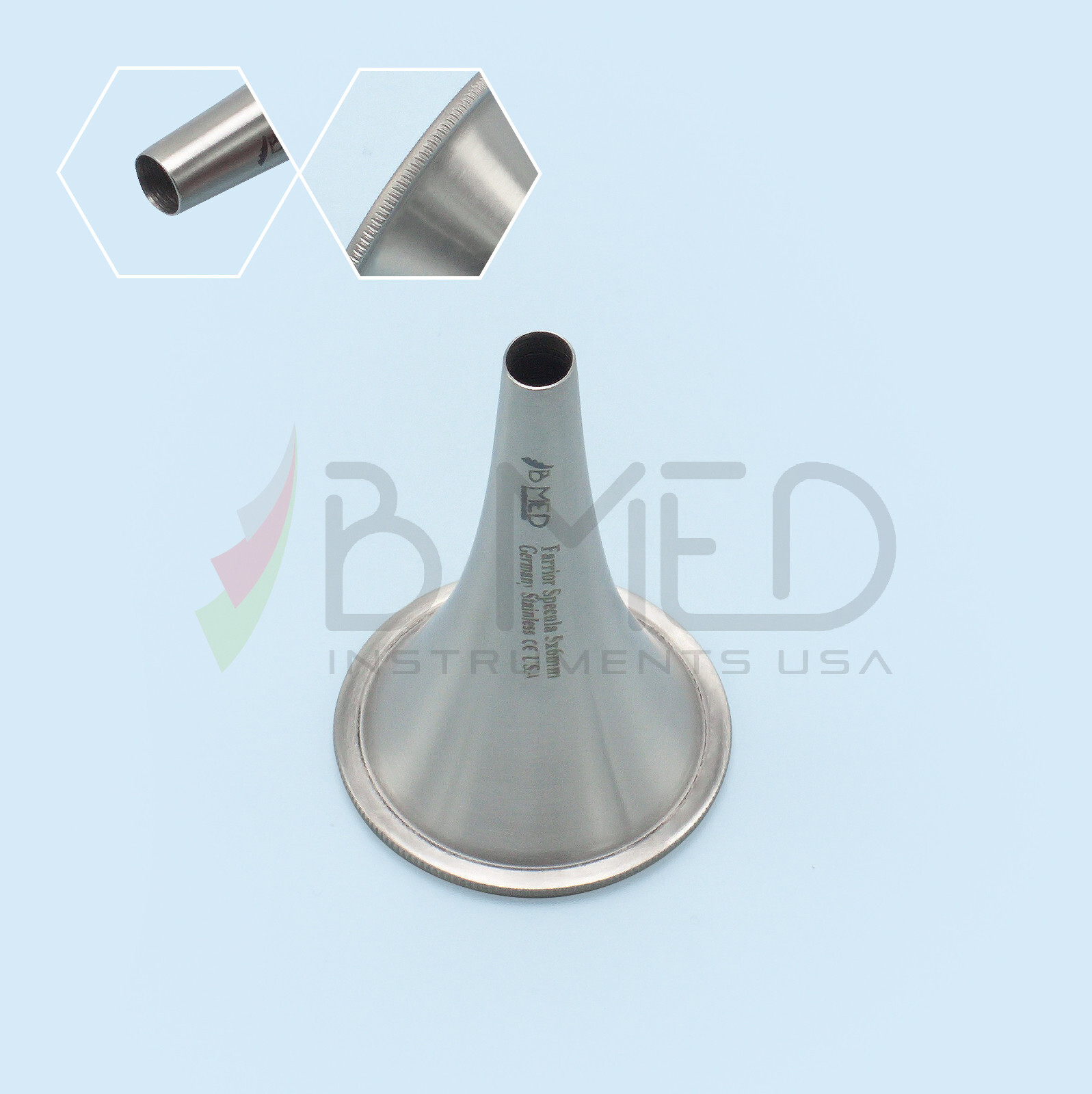 OR Grade Farrior Ear Specula Oval Flat Tip 5X6mm ID ENT Speculum