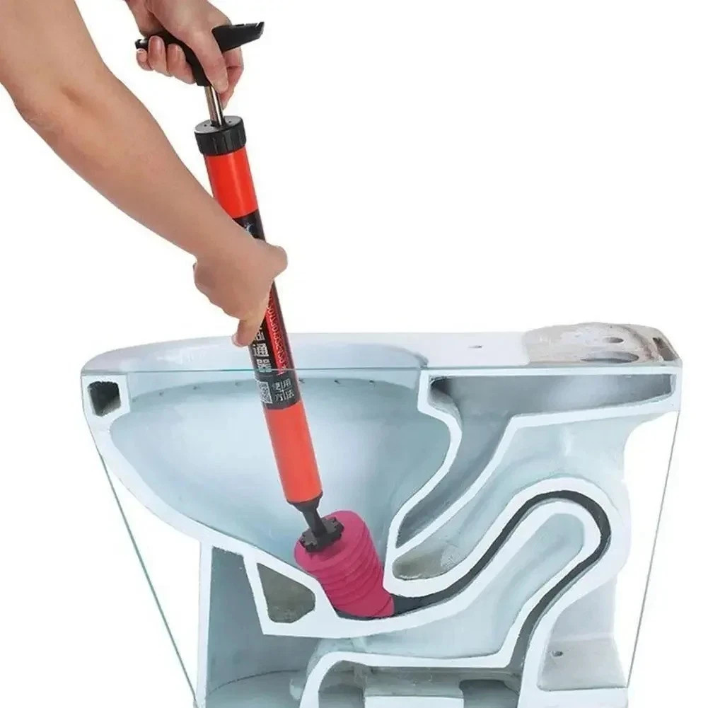 Heavy Duty High Pressure Toilet Unblock Plunger Clog Drain Buster free shipping