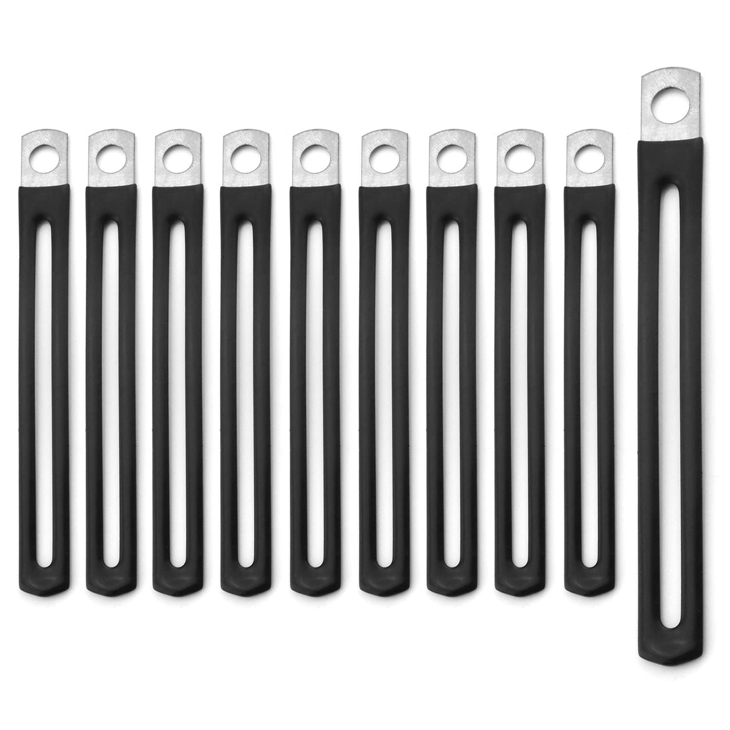 DGHAOP 10pcs Cable Clamp 100x10x6mm Insulated Carbon Steel Flexible...