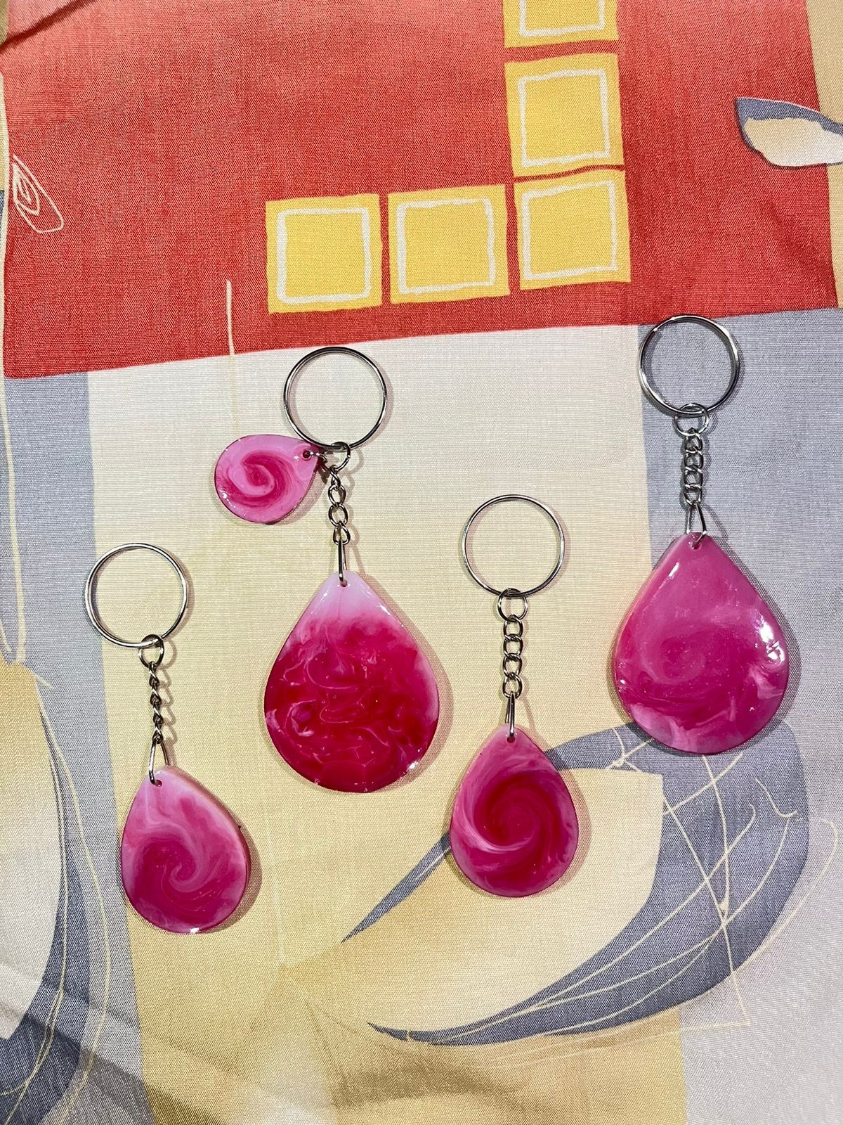 beautifull handmade resin keytags for childrens