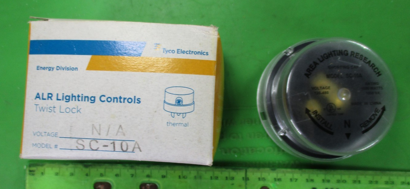 ALR / TYCO LIGHTING CONTROLS TWIST LOCK SHORTING CAP 120-480 v🔥SC-10A🔥NOS