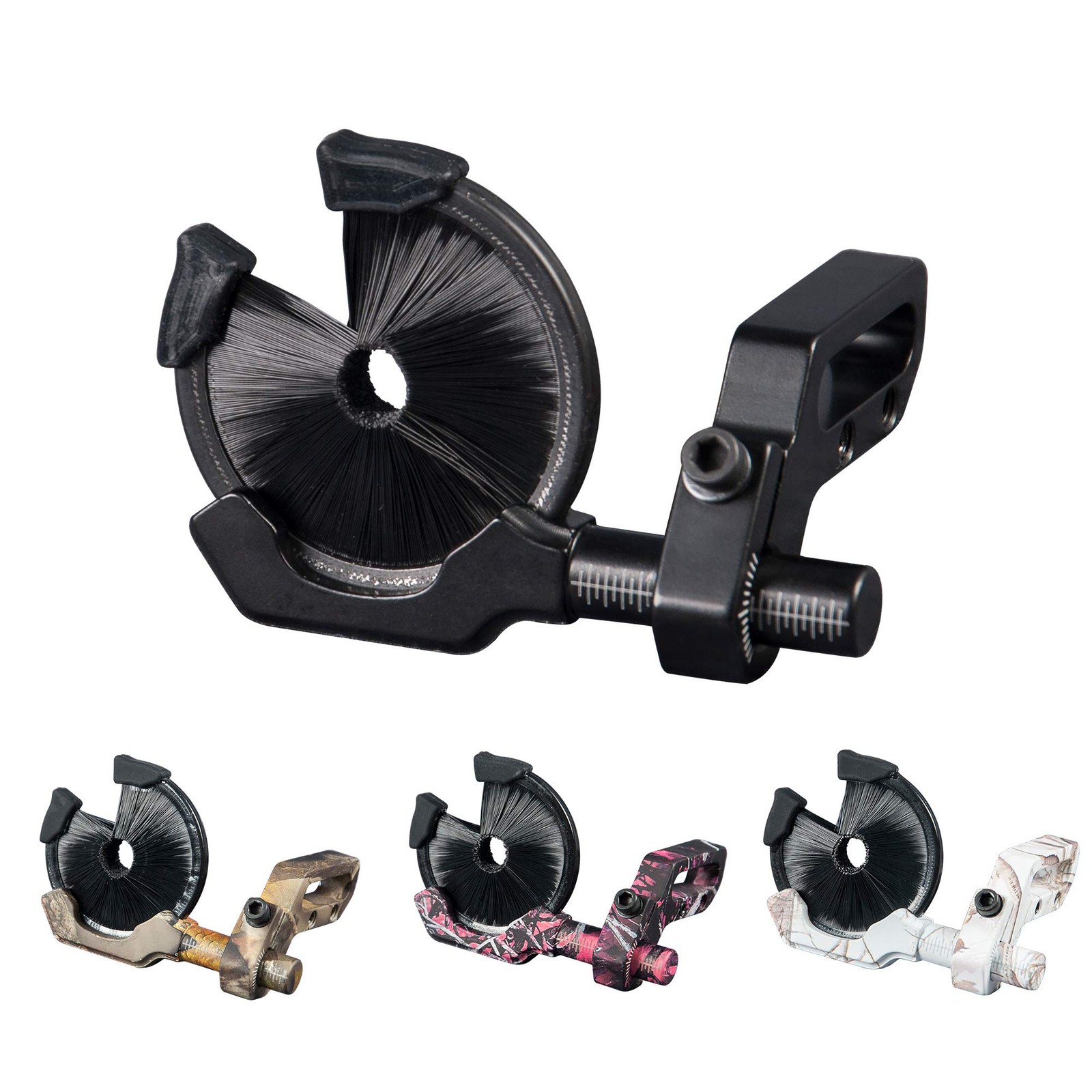 Full Containment Brush Arrow Rest Archery Accessories - Round Black