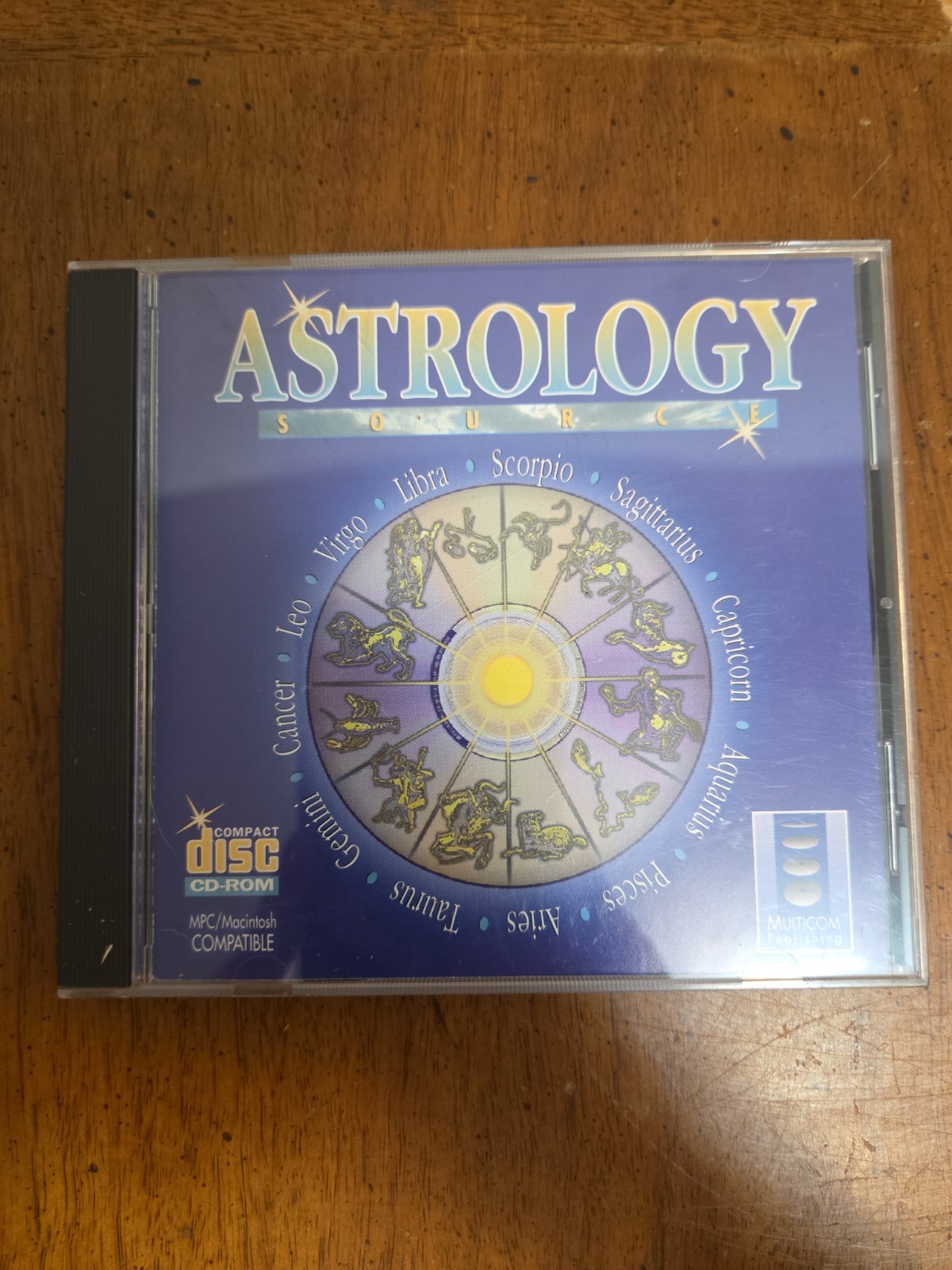 Astrology Source Windows/MAC PC CD-ROM ** MINT ** Rare