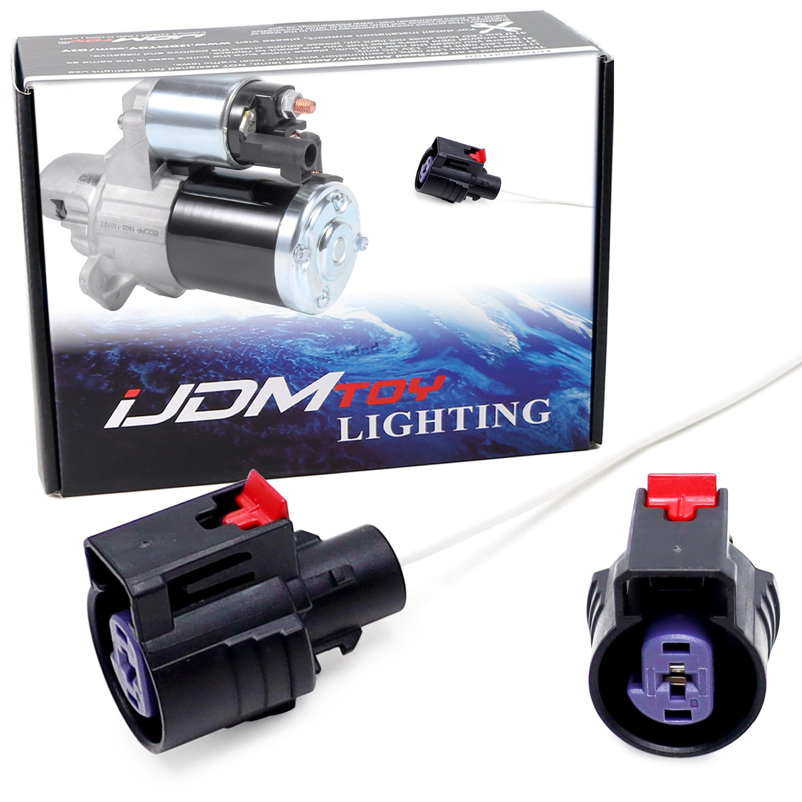2-pack 5" Starter Motor Solenoid Connector Pigtail Wires For GMC Chevy Vehicles