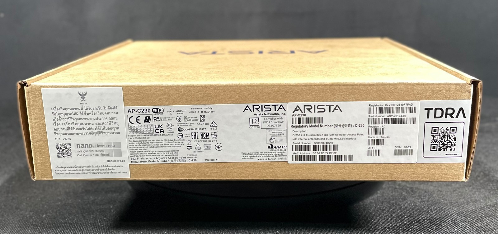 NEW Arista AP-C230 Wireless Access Point - Same Day Shipping   REGISTERED