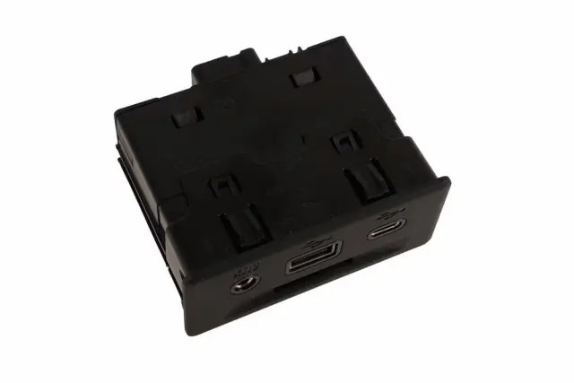 Black Audio Player USB Auxiliary In and Memory Card Receptacle (13529862)