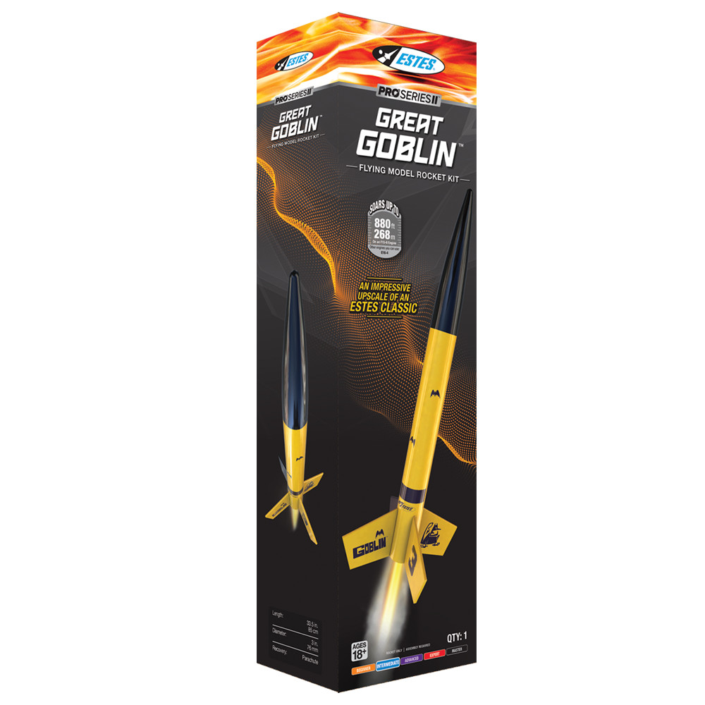 Estes Flying Model Rocket Kit Boxed Pro Great Goblin EST 9724