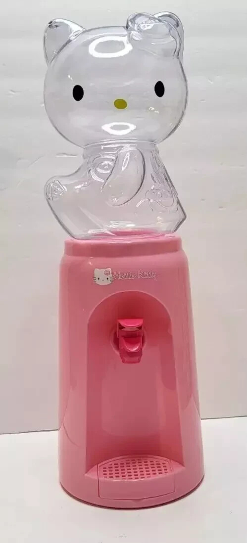 Hello Kitty Desktop Water Dispenser 8 Cup Unisex Kids Room Temp Manual Fountain
