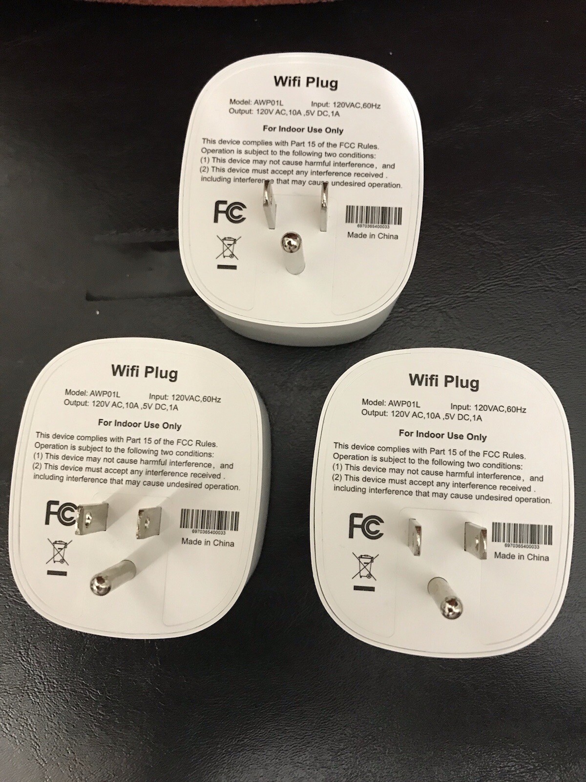 3-Pack AWP01L WiFi Smart Plug with USB Charging .