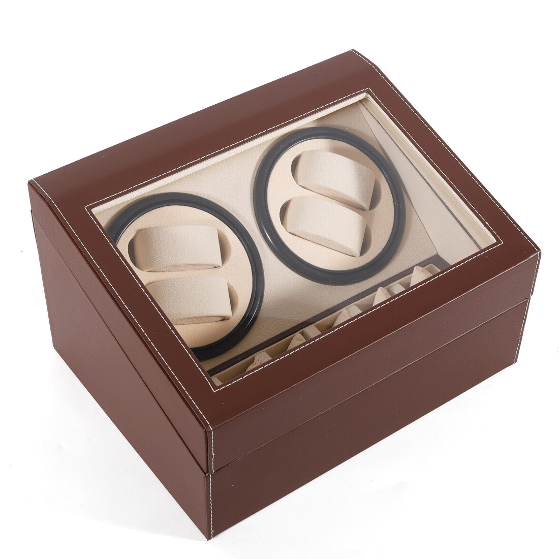 4+6 Automatic Watch Winder Watch Display Box Luxury Storage Case Self-winding