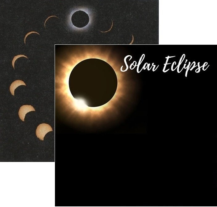 Solar Eclipse, DS scrapbook paper - Scrapbook Customs #38472