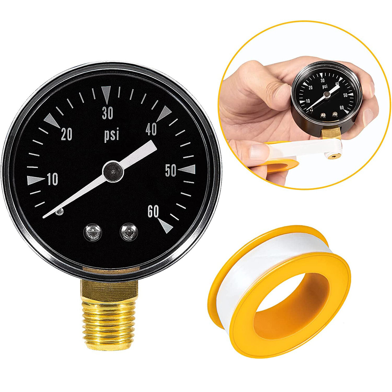 R0556900 0.25" MPT 0-60psi Pressure Gauge for Zodiac Jandy CS CJ Series CS100