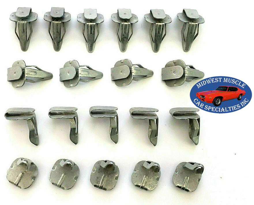 60-81 GM NOSR Interior Door Quarter Panel Trim Retainer Bushing Clips 20pcs TA