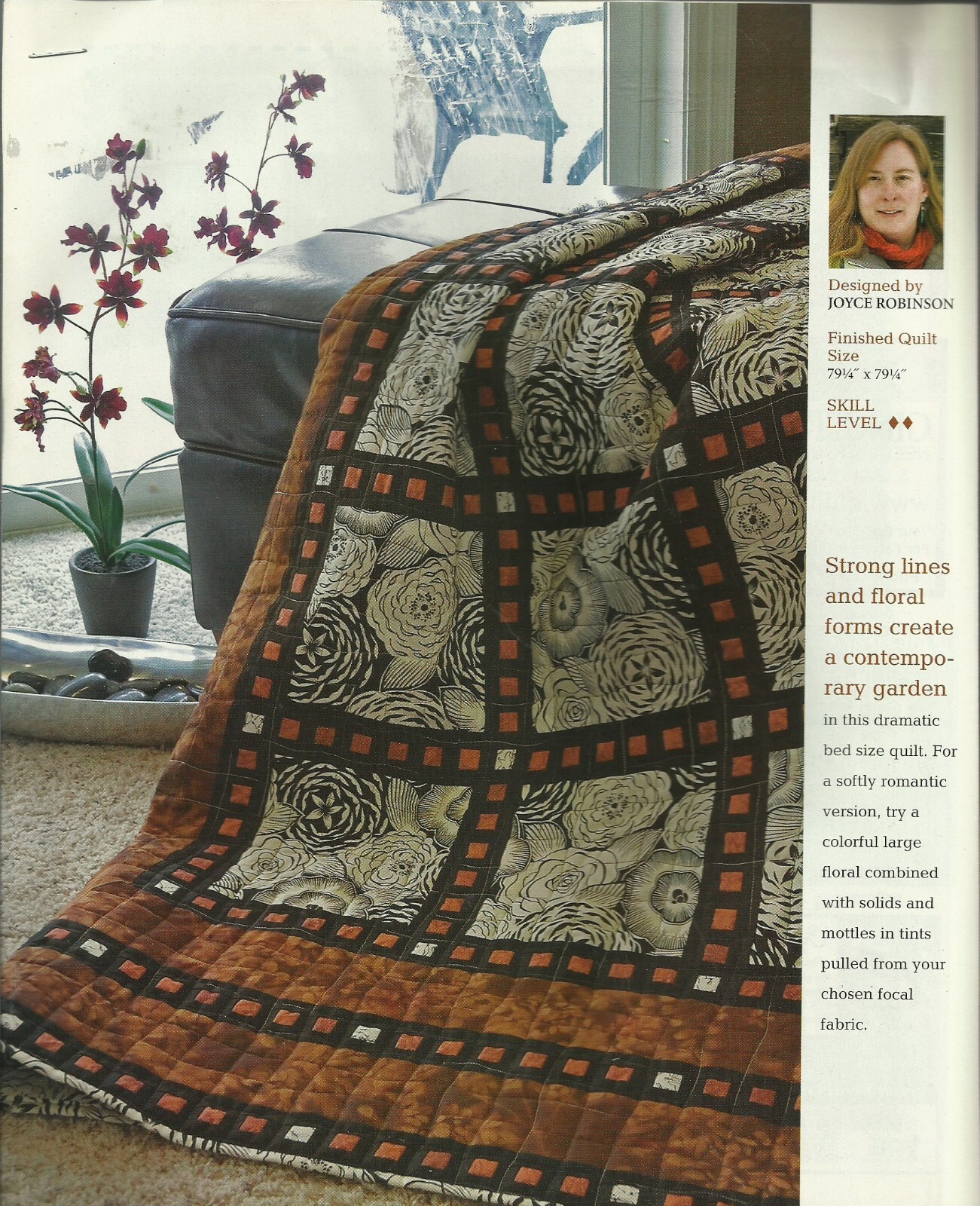 B0216  COPPER TRELLIS QUILT PATTERN/INSTRUCTIONS