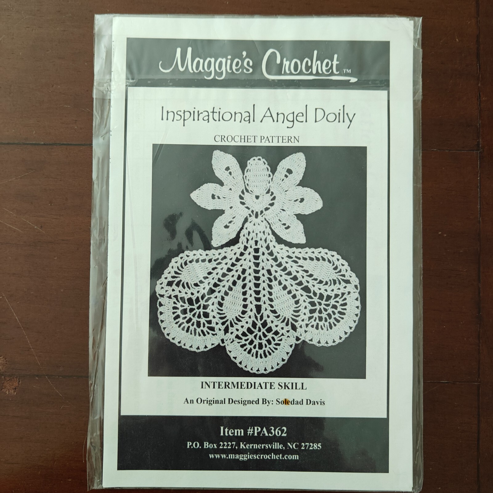 Inspirational Angel Doily Intermediate Crochet Pattern By Maggie's Crochet