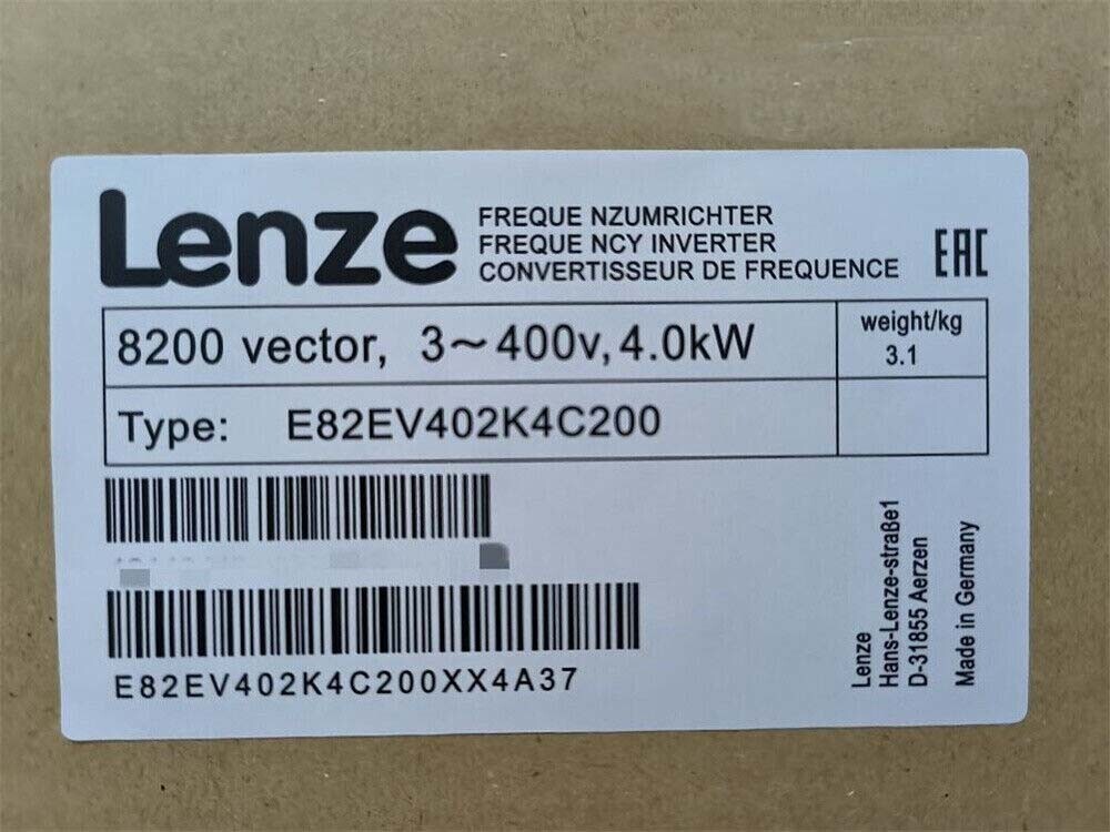 E82EV402_4C200 1PCS NEW LENZE Inverter 8200 Vector 4.0kW E82EV402K4C200
