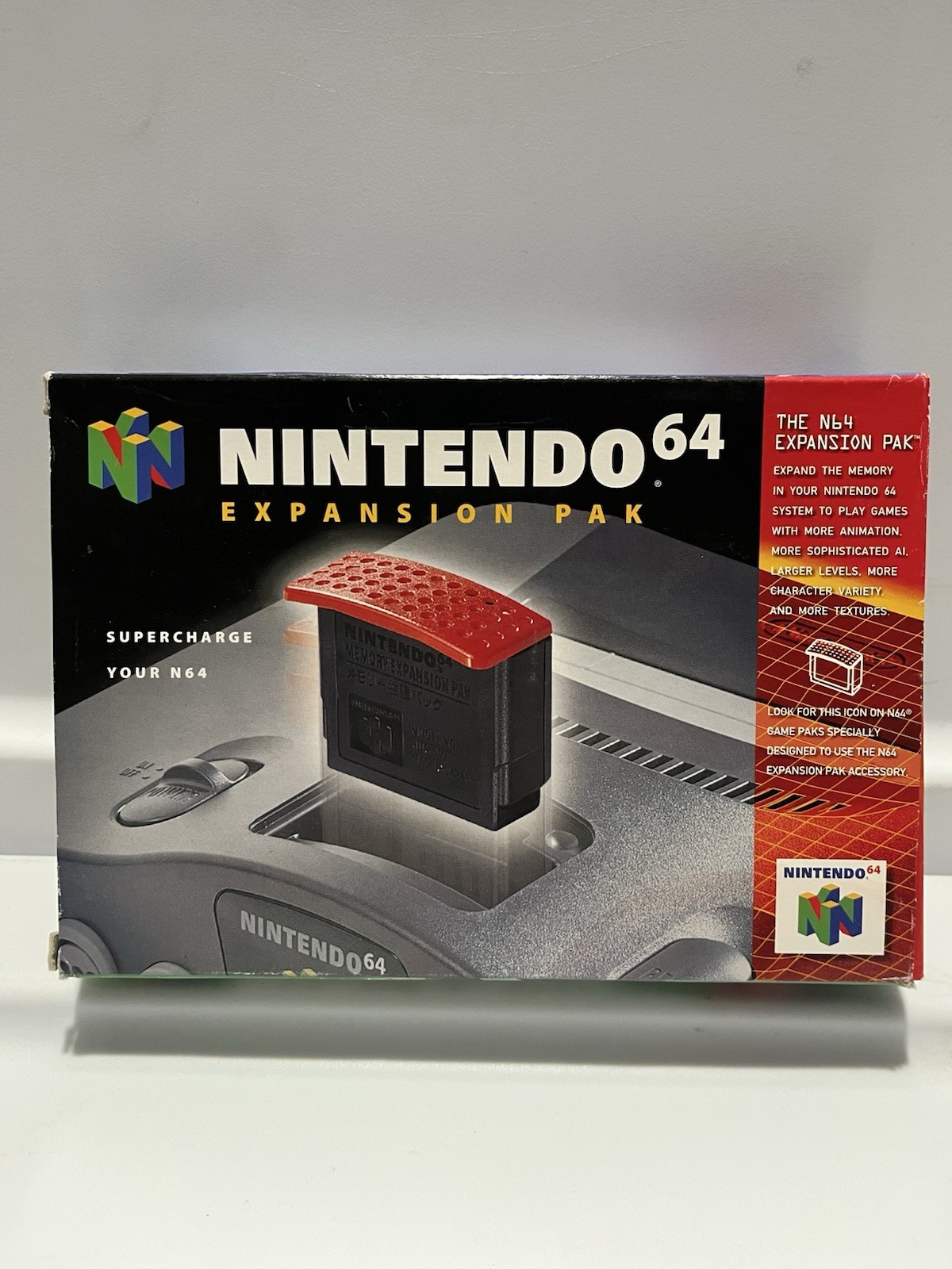 Nintendo 64 N64 Expansion Pak (1998) Authentic - Box (No Manual) - Box Protector