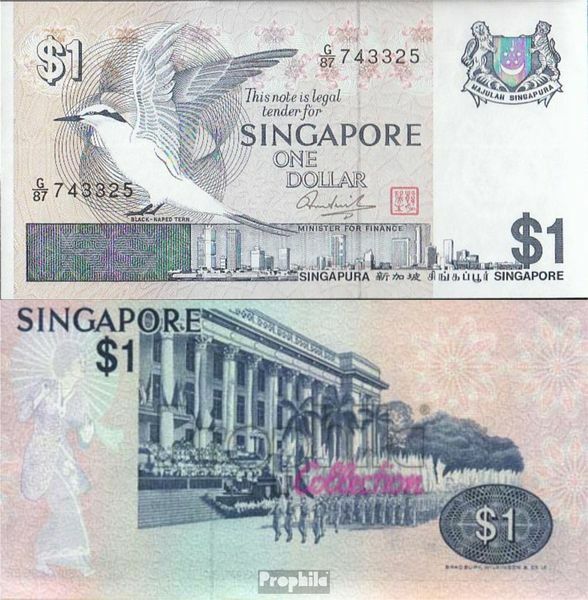 Singapore Pick-number: 9 bankfrisch 1976 1 US dollars Birds