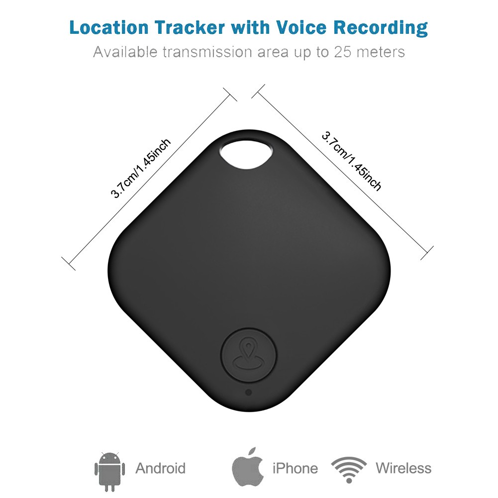 2PCS Tile GPS Tracker Wireless Bluetooth Anti-Lost Tracker Wallet Key Pet Finder