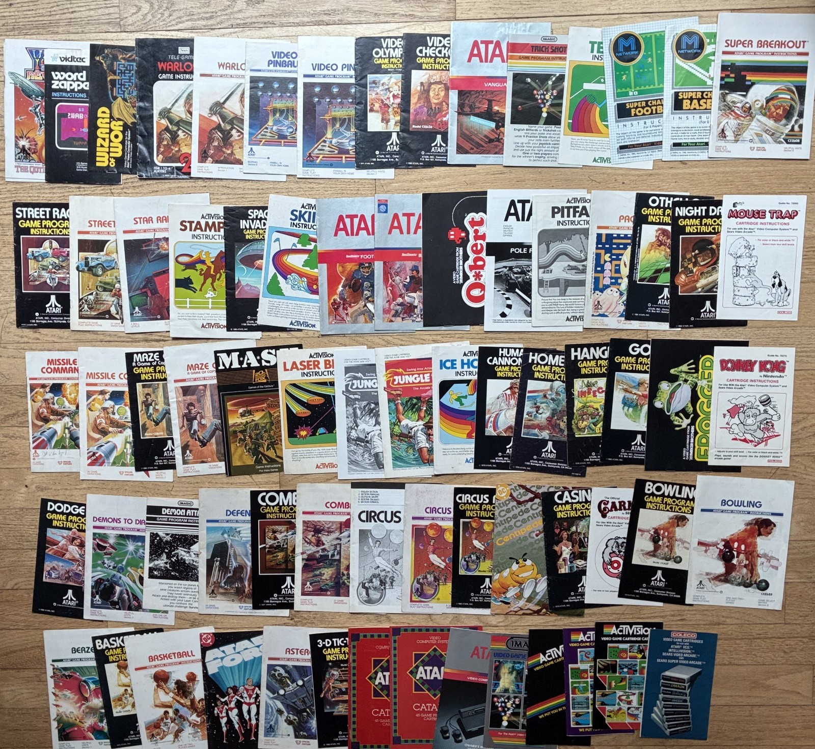 Atari 2600 manual lot - you pick