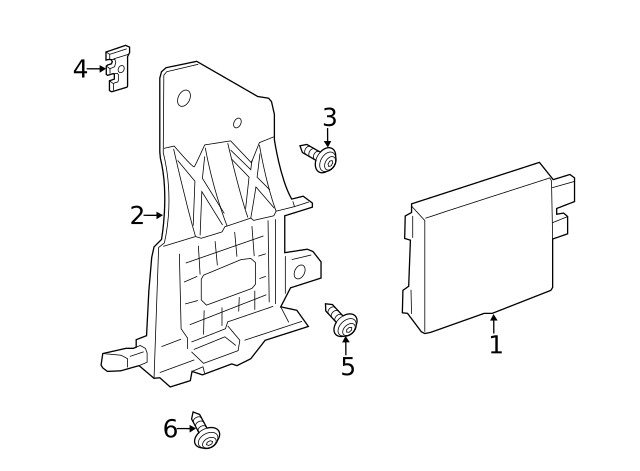 Genuine Ford Blind Spot Detection System Warning Sensor Bracket CV6Z-14D189-A