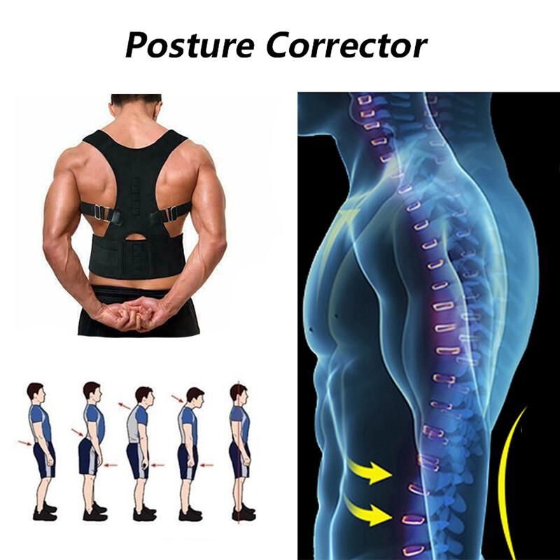 Magnetic Back Posture Corrector Shoulder Straightener Brace Neck Spine Support