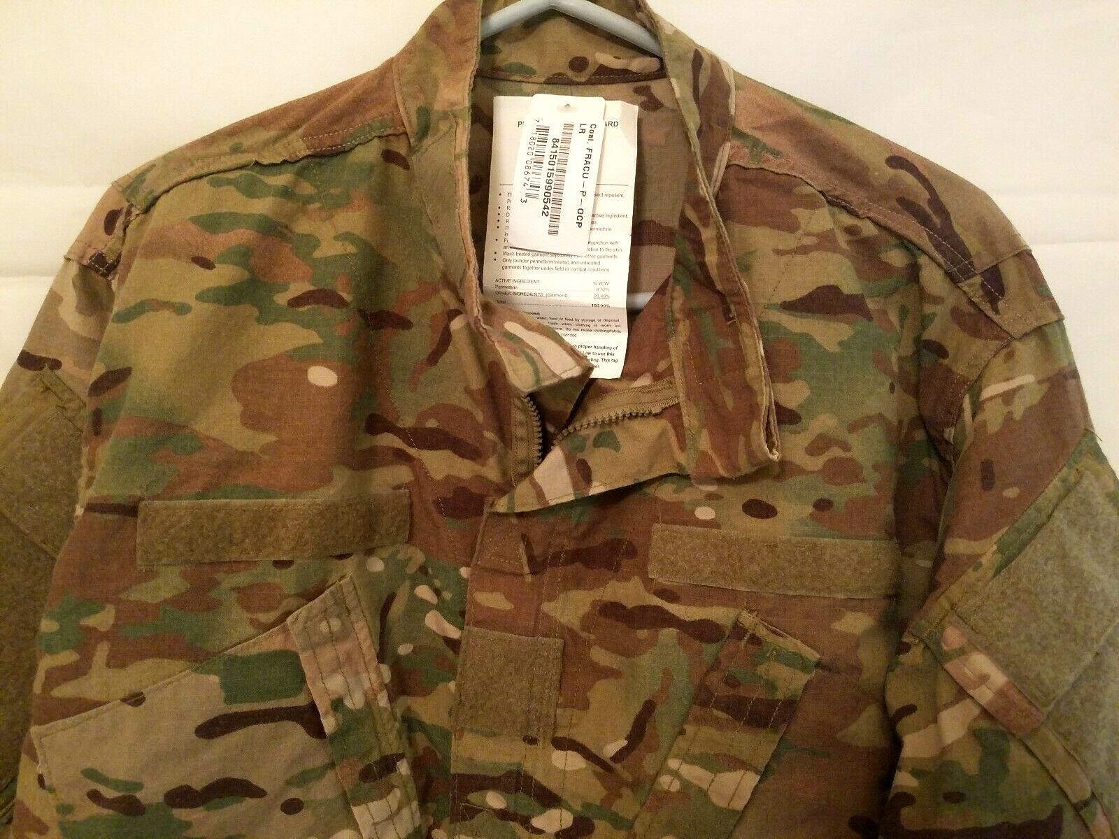 Nwts Army Military Size Large Insect Resistant Zip Front Jacket