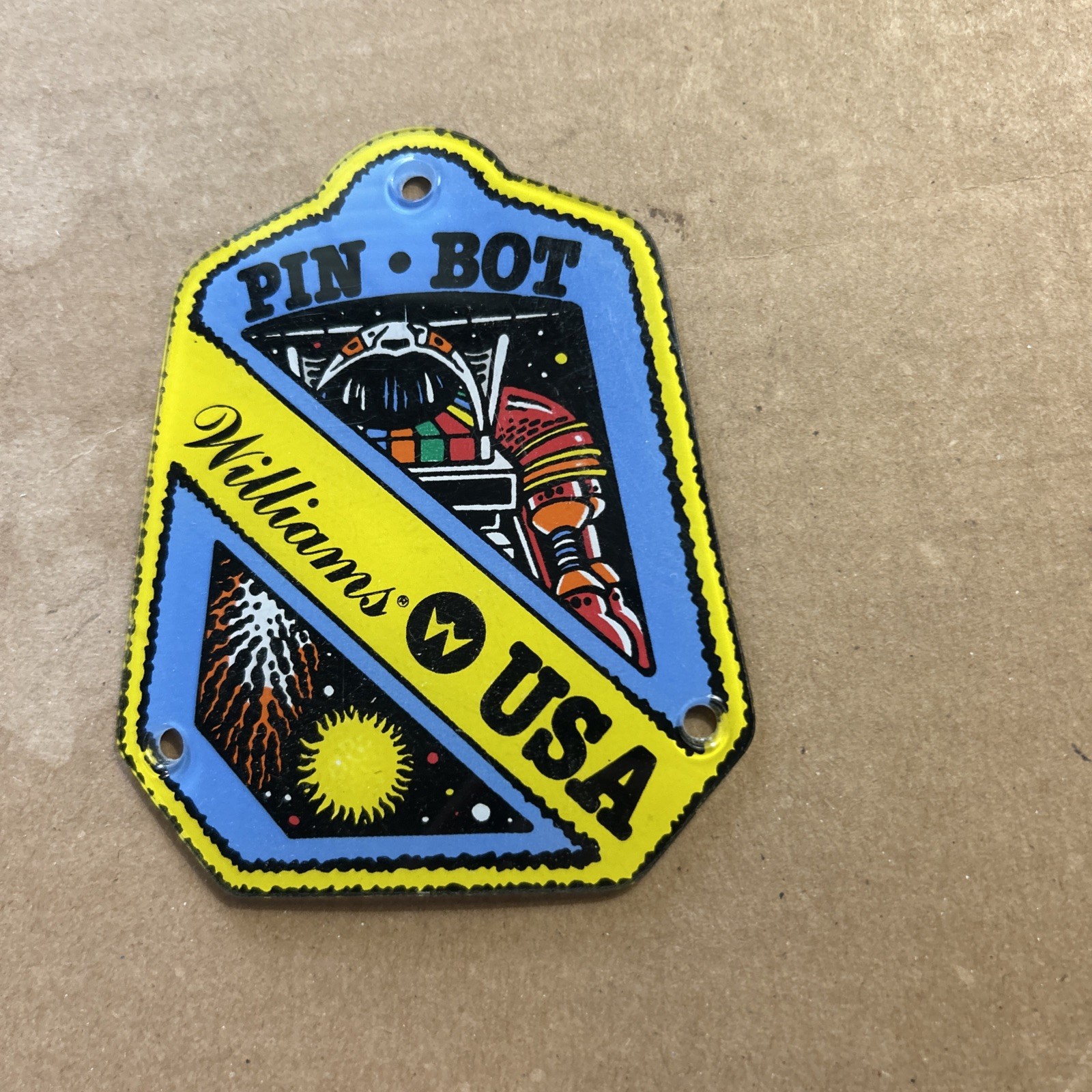 Pinball Keychain Blue 4.5"  Playfield Pinball Plastic Part Bp1