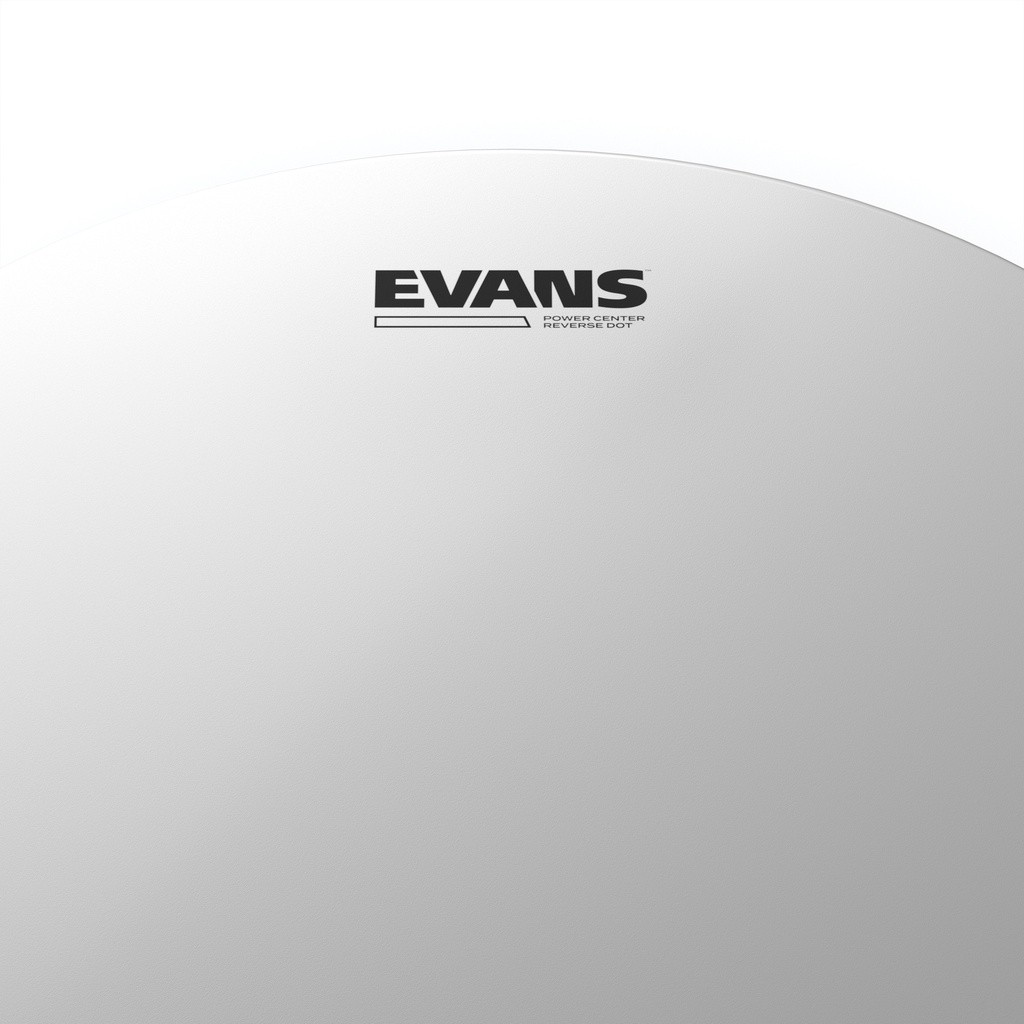 Evans Power Center Reverse Dot Drum Head, 14 inch