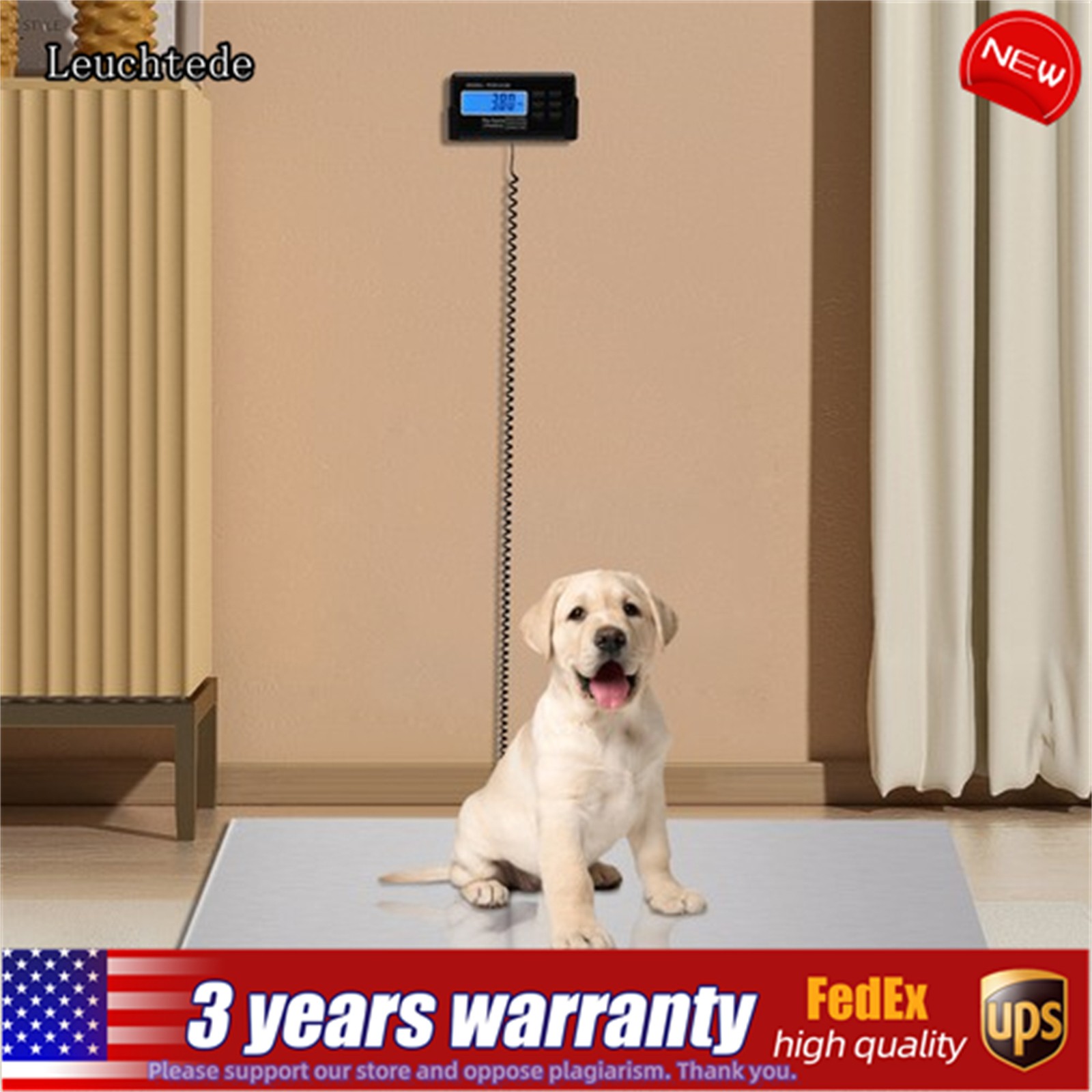 440 lbs Large Digital Electronic Scale Veterinary Pet Animal Weight Livestock