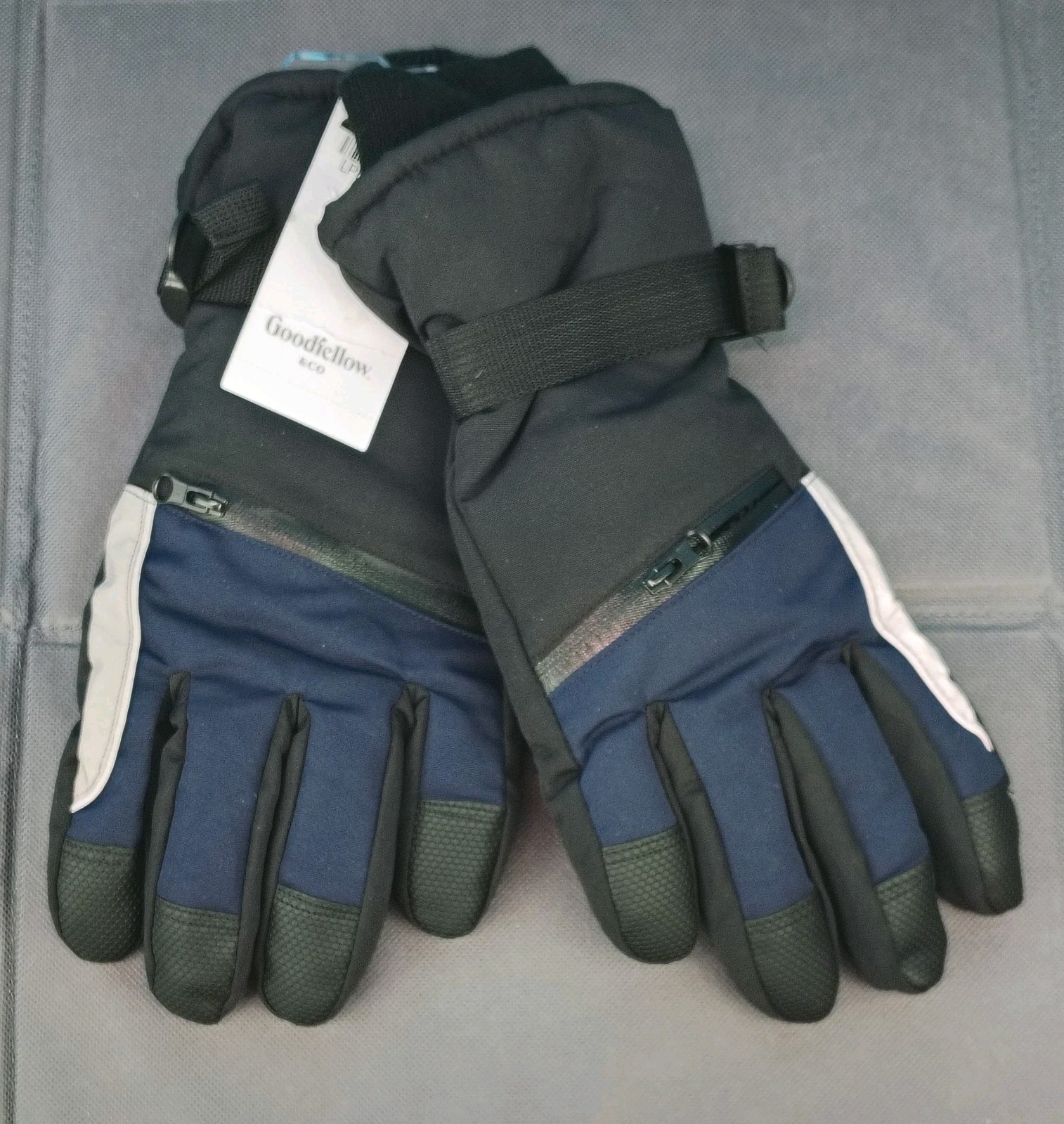 Goodfellow & Co Men's Ski Winter Gloves W/ Zip Pockets Size L/XL