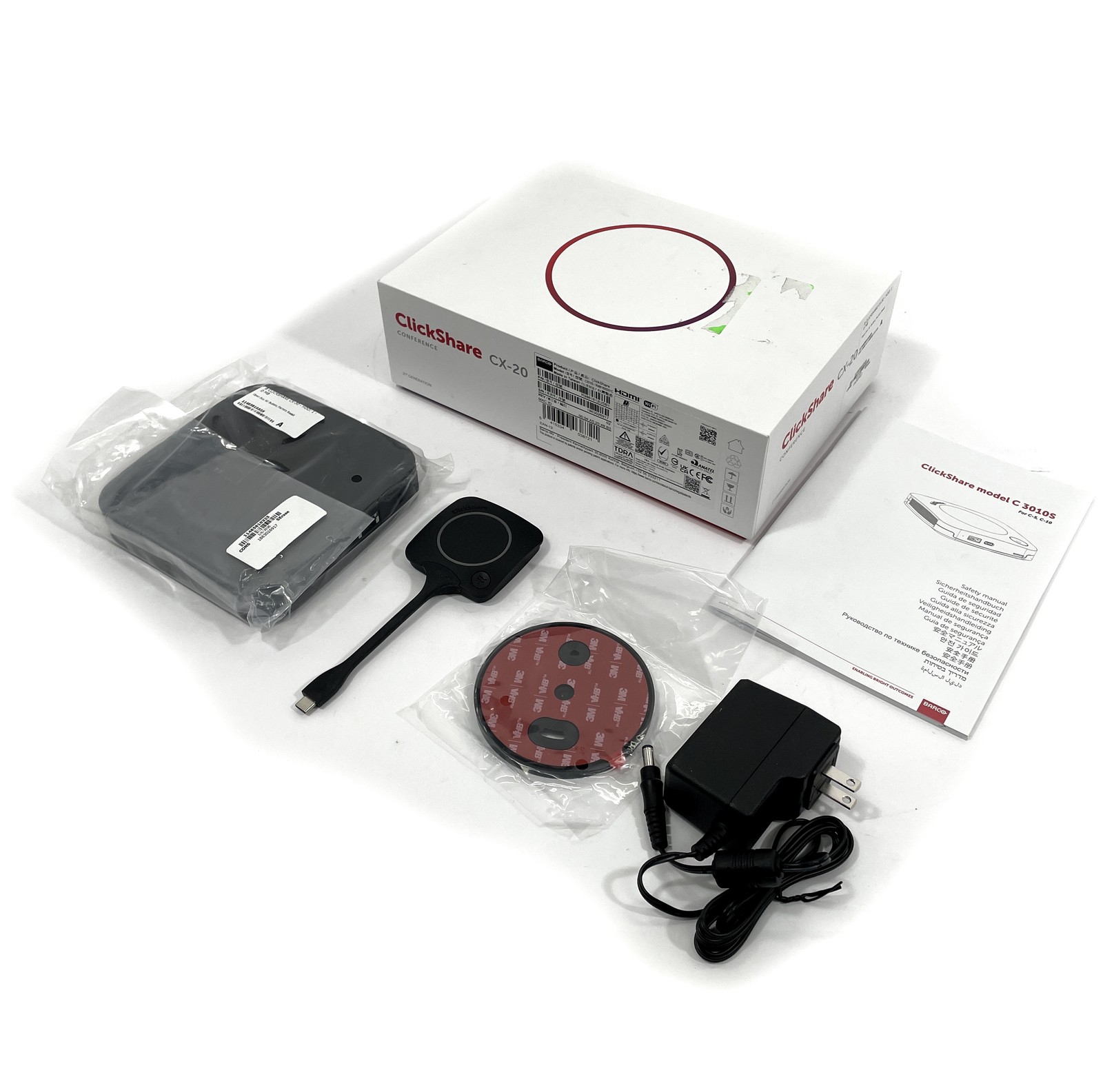 OPEN-BOX Barco 2nd Gen CX-20 C301S Wireless Presentation System w/Button & AC
